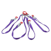 DURAFORCE 6600LBS Capacity 5FT Lifting Slings with G80 4 Legs Grab Hook and Adjuster