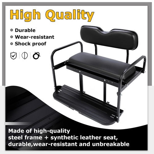 DURAFORCE Golf Cart Rear Back Flip Seat Kit For Yamaha G2 G9 Gas Electric Folding Fold