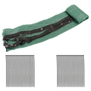 DURAFORCE dark green 6FTx50FT garden privacy fence heavy duty barrier net with zip ties