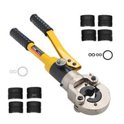 DURAFORCE Hydraulic Pipe Cutter Copper Tube Fittings Crimping Tool w/ 1/2 3/4 & 1-inch Jaw