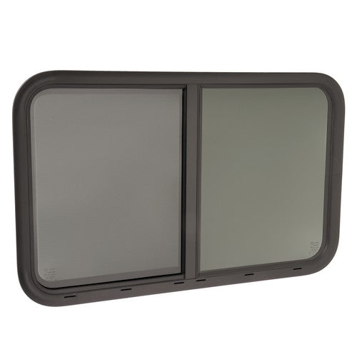 DURAFORCE Horizontal Slider 35"W x 22"H RV Window W/ Screen Trim Ring For RV CargoTrailer