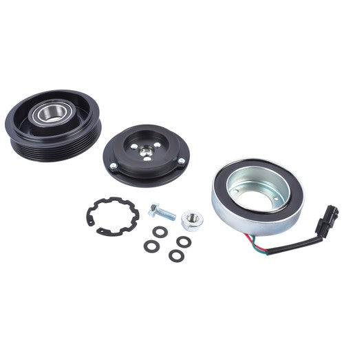 DURAFORCE AC Compressor Clutch Kit Pulley Coil for Nissan Rogue 2.5L Sport Utility 2008-15