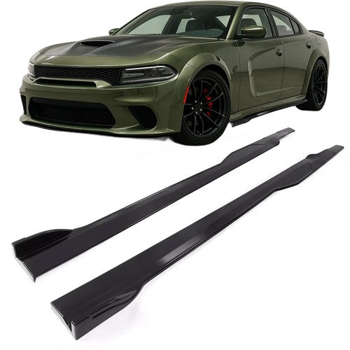 DURAFORCE Side Skirt Body Kit For Dodge Charger SRT 2015 2023 Rocker Panels Extension Splitter