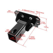 DURAFORCE Black Front 2" Receiver Hitch For Polaris Ranger 1000 XP / Northstar 2018-2024