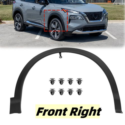 DURAFORCE Front Fender Flare Right RH Molding Trim Fit 2017-2022 2021 Nissan Rogue SPORT