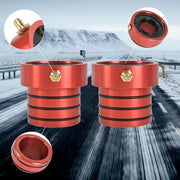 DURAFORCE 2PCS Red MG21103 Front Axle Tube Seal Pair For 87-17 Jeep Wrangler