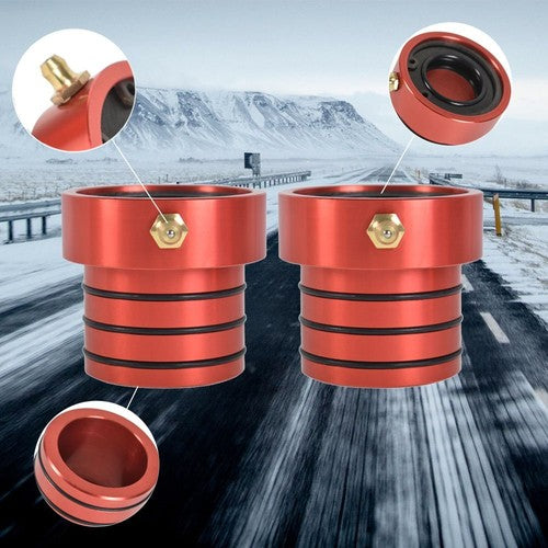 DURAFORCE 2PCS Red MG21103 Front Axle Tube Seal Pair For 87-17 Jeep Wrangler