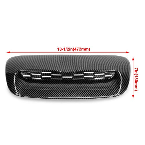 Hood Scoop for 07-13 Mini Cooper S R55 R56 R58 R59 Air Intake Vent Carbon Style