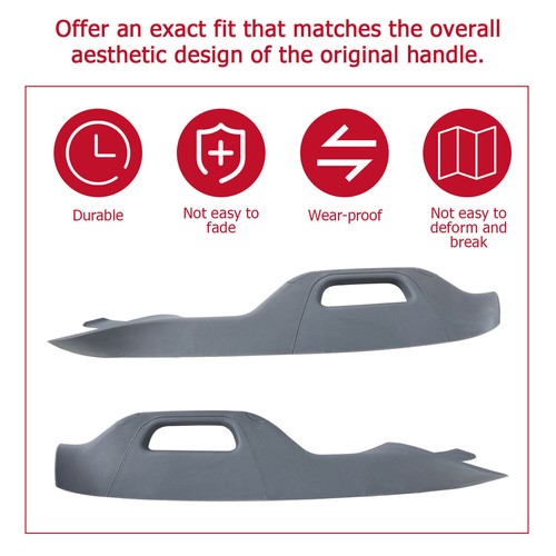Left and Right A Pillar Handle Trim Gray for 2011 to 2016 Ford F250 F350 F550