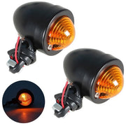 DURAFORCE Black Motorcycle Passing Driving Spot Fog Lamp w/ Turn Signal Lights For