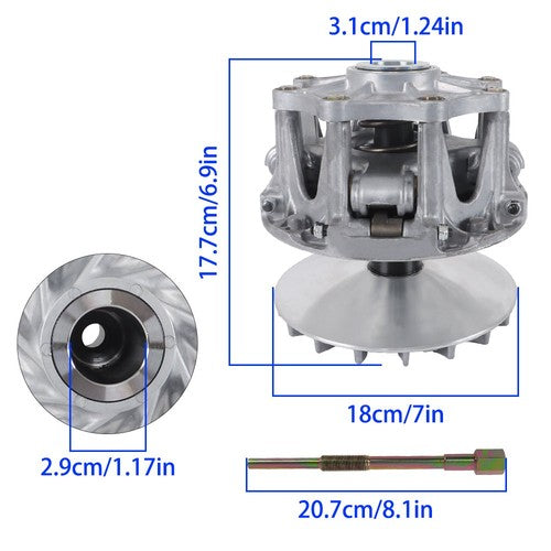 DURAFORCE For 2008-2013 KAWASAKI TERYX 750 2 SEATER 49093-0020 PRIMARY CLUTCH & PULLER
