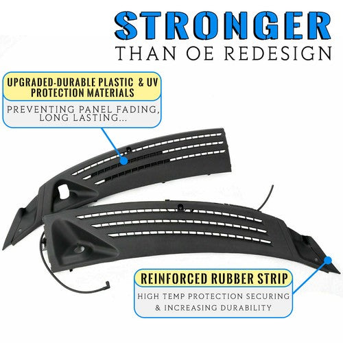 Left And Right Windshield Window Wiper Cowl Cover For 04-08 Ford F-150