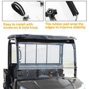 DURAFORCE For KUBOTA RTV X900 X1120 X1130 X1140 2 PIECE Clear Vented Windshield UTV / SXS