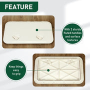 DURAFORCE 24"X14" White Marine Boat Hatch Deck Access Hatch Lid 180 Hinge Recessed Handle