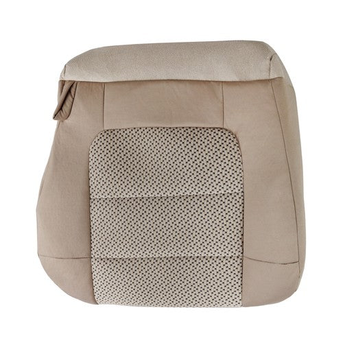 DURAFORCE Brown Two-Tone/Fabric Driver Bottom Seat Cover Suit For Ford F150 XLT 2000-2003