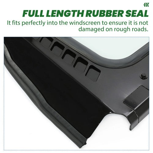 DURAFORCE For 2015-2024 HONDA PIONEER 500 /21-25 PIONEER 520 Front Clear Glass Windshield