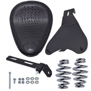 DURAFORCE NEW For Yamaha VStar 1300 1100 950 650 Black Motorcycle Bobber Solo Seat Spring
