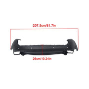 DURAFORCE Brand New For Jeep Cherokee 2019-2023 Rear Bumper Upper Cover With Park Assist