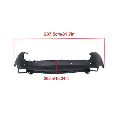 DURAFORCE Brand New For Jeep Cherokee 2019-2023 Rear Bumper Upper Cover With Park Assist