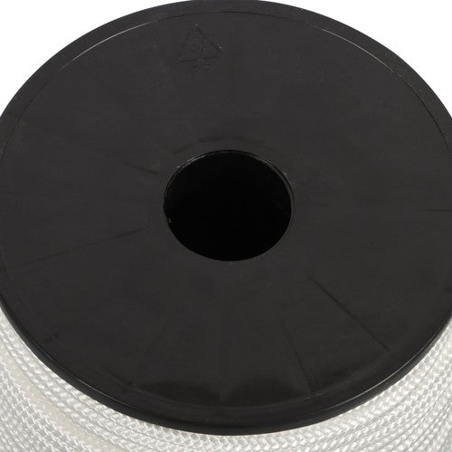 DURAFORCE 1/4 Inch 250ft White Nylon Solid Braid Rope Abrasion Resistance High UV