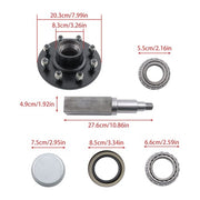 DURAFORCE Southwest Wheel Square 42 Spindle and 8-6.5" Bolt Circle 9/16" Trailer Hub Kit