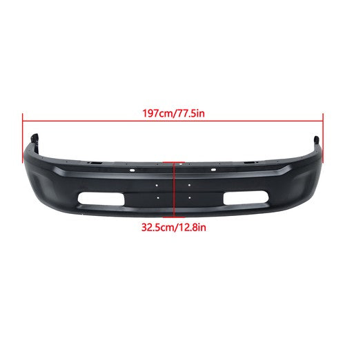 DURAFORCE Replacement Steel Black Front For RAM 1500 13-18/Ram 1500 Classic 19-23 Bumper