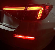DURAFORCE For Honda Civic Sedan 2022-2025 LED Rear Bumper Reflector Light Fog Lamps Red