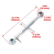 DURAFORCE 3 Point Hitch Top Link 13.5"-20.5" Adjustable For Kubota John Deere Massey Cat 1