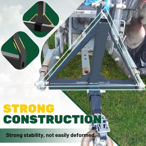 DURAFORCE 3 Point Hitch 2'' Trailer Receiver Hitch Tow Drawbar Category 1 Tractor Adapter