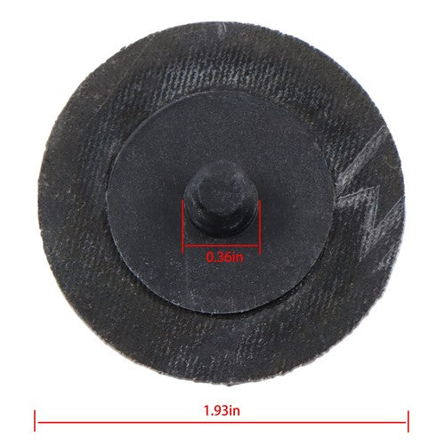 DURAFORCE 150 Pcs 2" 36 Grit Roll Lock Die Grinder Sanding Discs Medium Torque Sand Discs
