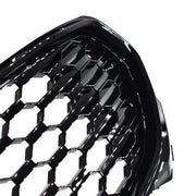 DURAFORCE Front Bumoer Grill Grille For Ford Fusion 2013-2016 Black Glossy Honeycomb Trim