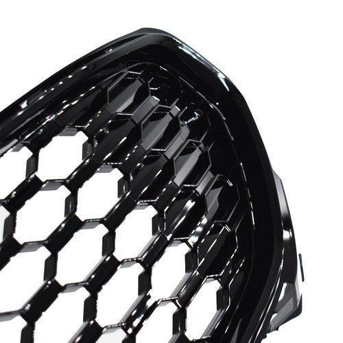 DURAFORCE Front Bumoer Grill Grille For Ford Fusion 2013-2016 Black Glossy Honeycomb Trim