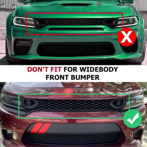Front Upper Grille for Dodge Charger SRT GT 2015-2023 2 Side Bezels