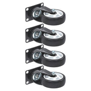 DURAFORCE Heavy Duty 4-Inch Swivel Casters - Smooth Mobility, 1200lbs Max Load - 4 Pack