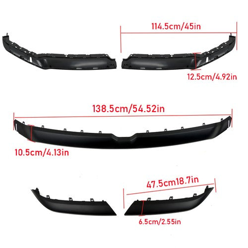 DURAFORCE Front Upper Grille Paintable Fit For Dodge Ram 1500 2019 2020 2021 2022