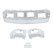 DURAFORCE Chrome Front Bumper For Chevy Silverado 1500 2014-2015 with Fog Light Cutouts