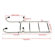 DURAFORCE New Stainless Steel Folding Telescoping Ladder Dock Ladder 2 Step+2 Step USA