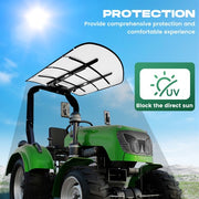 DURAFORCE Tuff Top Tractor Canopy White For ROPS 52" X 52" w/ Mounting Accessories