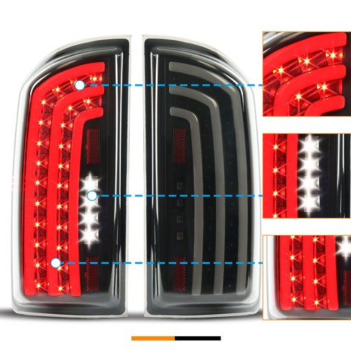2007 2008 Dodge Ram 1500 2007 2009 Ram 2500 3500 Smoked LED Tail Lights Lamp