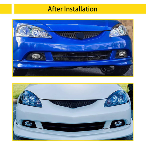 DURAFORCE Front Bumper Clear Fog Lights Lamps Pair w/wiring for 2005-2007 for Acura RSX