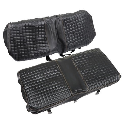 DURAFORCE For Club Car Precedent Seat Cushion Black Golf Cart Diamond Seat Cover Kit