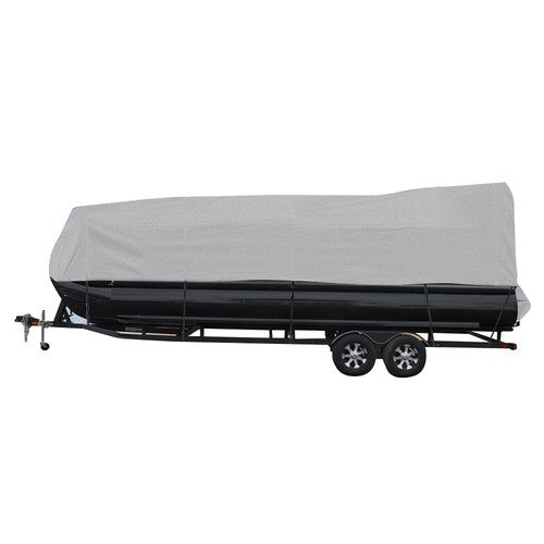 DURAFORCE 21-24FT Waterproof Boat Cover Trailerable Pontoon Dust Resistant Gray-Color