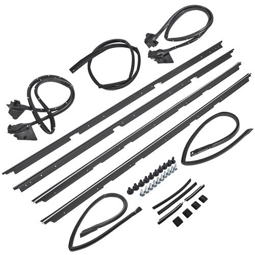DURAFORCE 17 Pcs Door Tailgate Weatherstripping Seal Kit For any 1978-1987 Chevy El Camino