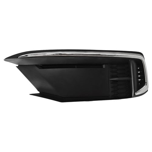 DURAFORCE Front Fog Light Lamp Covers W/Chrome for 2019-2021 for Honda Civic Coupe Sedan