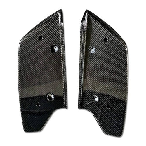 DURAFORCE Pair Rear Bumper lip Spoiler Splitter Diffuser CF For 08-16 Nissan GTR GT-R R35