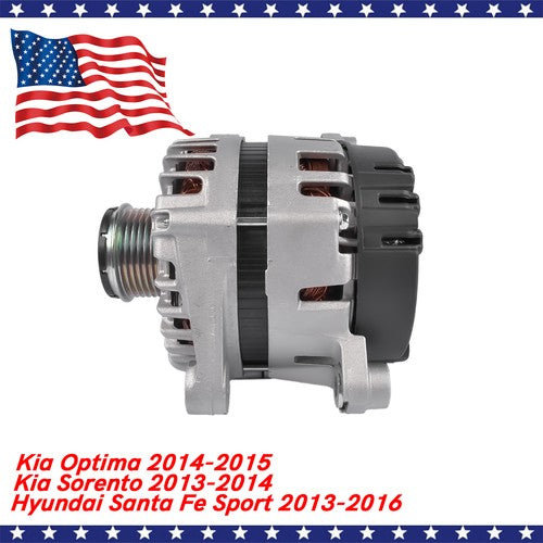 DURAFORCE Alternator for Hyundai Santa Fe Sport 2013-2016 Kia Optima 2014-2015 2.4L 150A