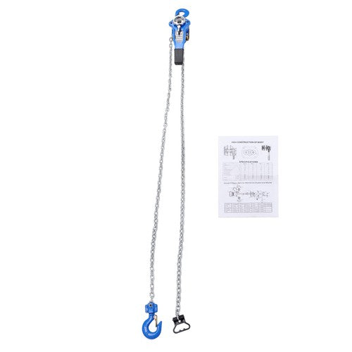 DURAFORCE 1650lbs Trigger Hoist 10ft Lifting Height G80 galvanized manganese steel φ5mm