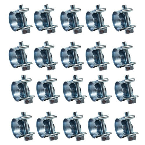 DURAFORCE 20Pieces 19/32" 13mm - 15mm Fuel Injection Hose Clamp / Fuel Clamps New
