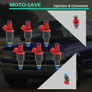 DURAFORCE 0280150931 For 1993-1996 Ford Ranger 4.0L V6 Set of 6 Upgrade Fuel Injectors