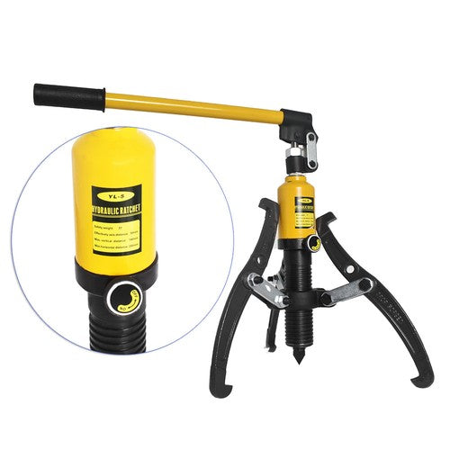 DURAFORCE Hydraulic Gear Puller Pumps Oil Tube 3 Jaws Drawing Machine 5T